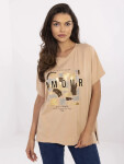 Blúzka CLM BZ 1701.81 camel L/XL