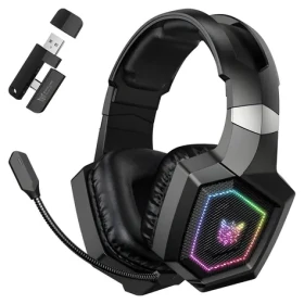 ONIKUMA GT806 čierna / Herné slúchadlá / Bluetooth 5.4 / 2,4 GHz / RGB / mikrofón (GT806 Black)
