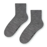 Dámske ponožky MERINO WOOL 130 MELANŽOVÁ TMAVĚ ŠEDÁ 35-37