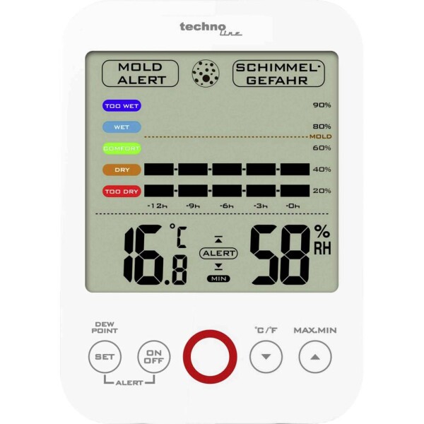 TechnoLine WS 9422 biela / teplota / vlhkosť / 2x AAA (WS 9422)