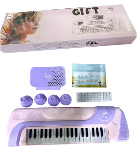 Mamido Mamido Detské elektrické klávesy 37 kláves fialové