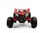 Mamido Mamido Elektrické autíčko Buggy Bumper 66 červené | 24V | 4x200W | EVA | LED | 2,4 Ghz | ECO koža