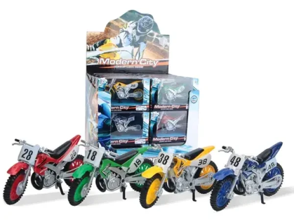 Made 14846 - Závodná kovová motorka
