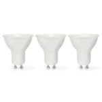 Nedis LED žiarovka GU10 / Spot / 4.5 W / 345 lm / 2700 K / Stmievateľné / Teplá biela / Retro štýl / 3 ks (LBGU10P166P3)