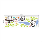 Veselá Stena Samolepka Hravá panda