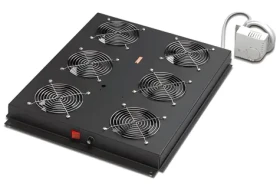 Digitus DN-19 FAN-6-SRV-B / Stropná ventilátorová jednotka / 6 ventilátorov / termostat / čierna (DN-19 FAN-6-SRV-B)