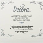 Strieborné listy 5 ks 86x86 mm - Decora