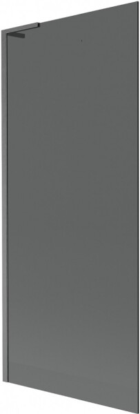 MEXEN/S - Next L vaňová zástena FIX 80 x 150, grafit, grafit kartáčovaná 895-080-000-03-40-66