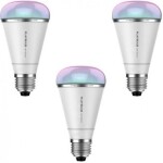 MiPow Playbulb Rainbow / múdra LED žiarovka / farebná / Bluetooth / RGB / 10 W / E27 / 3-pack (BTL200-3)