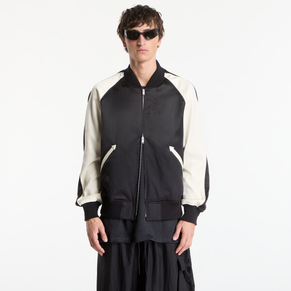 Bunda Y-3 Liquid Logo Satin Souvenir Jacket UNISEX Black/ Cream White L