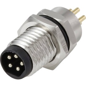 TRU COMPONENTS Vestavná zástrčka pre čidlo/aktuátor, TC-13751928, piny: 5, 1 ks; TC-13751928