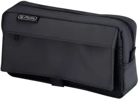 HERLITZ Peračník s 2 vonkajšími vreckami čierny / Peračník / polyester / zips / 21 x 11 x 5,5 cm (11415999)