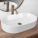 REA - Umývadlo na dosku NADIA 60 WHITE MATT REA-U9657