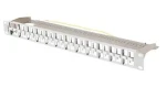 Lanberg Patch panel pre Keystone šedý / Patch panel / 48 portov / FTP / 1U / 19" / neosadený (PPKS-1248-S)