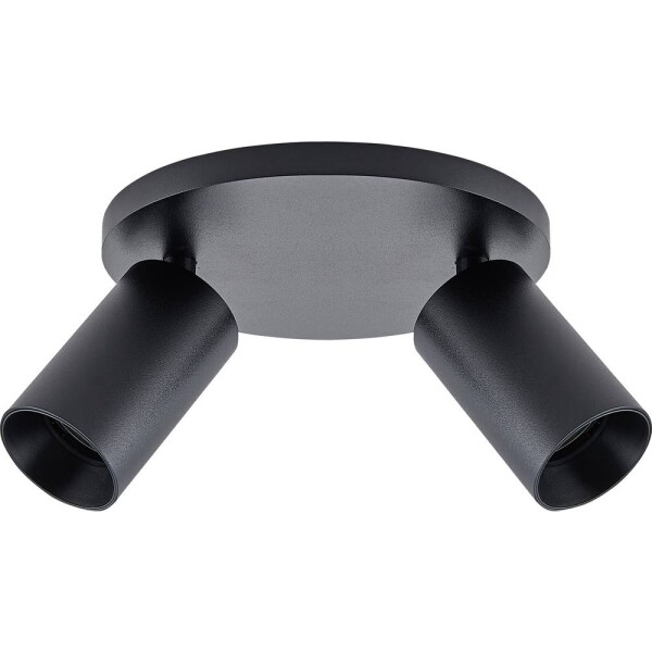 Deko Light 348254 Can Tilt rund, 2x 7,5 W GU10, Schwarz Stropné svítidlo GU10 7.5 W čierna; 348254