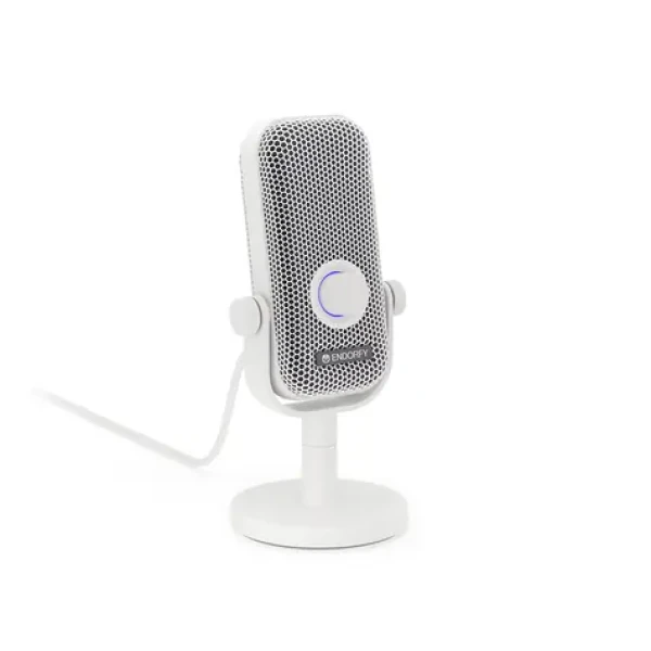 Endorfy Solum Voice S Onyx biela / stolný mikrofón / pop UP filter / RGB podsvietenie / USB-C (EY1B015)