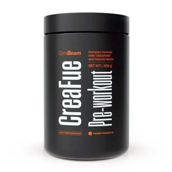 CreaFue Pre-workout - GymBeam (mango marakuja, 450 g) (110149-2-450g-mangomaracuja)