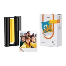 Liene Amber samolepiaci fotopapier 3x3" / Fotopapier / samolepiaci / 40 listov + kazeta / pre M110, M210 (LA002-65007)