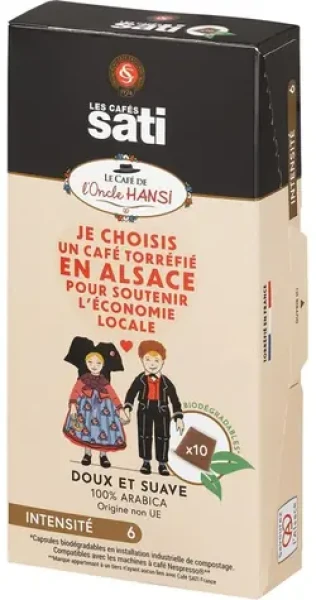 Les Cafés Sati Hansi Nespresso 10 ks / Kapsľová káva (100002128230)