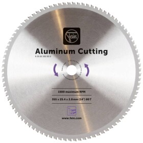 Fein 63502302000 pílový kotúč 355 mm Počet zubov (na palec): 80 1 ks; 63502302000