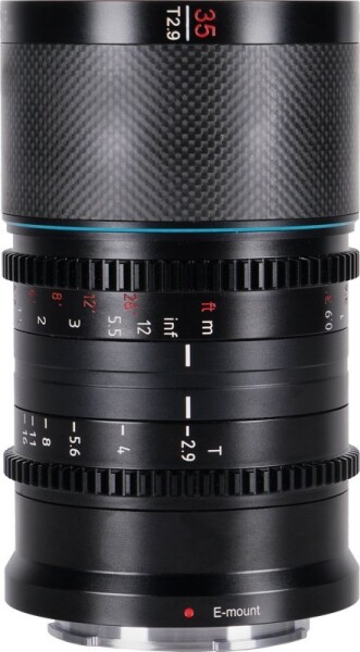 Sirui Anamorphic Lens Saturn 35mm 1.6x Carbon Fiber Full frame L-Mount (Blue Flare)