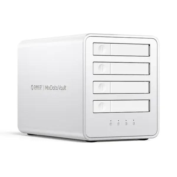 Orico 8848U4 Dokovacia stanica biela / pre 4 disky M.2 NVMe / 32TB / 10 GB/s / USB-C - USB-C kábel