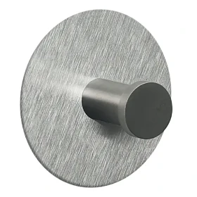 Spirella PUNT-Round okrúhly háčik na uteráky / kartáčovaná nerez oceľ / samolepiaci / 60 mm (7610583139382)