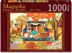 MAGNOLIA Puzzle Pes v aute