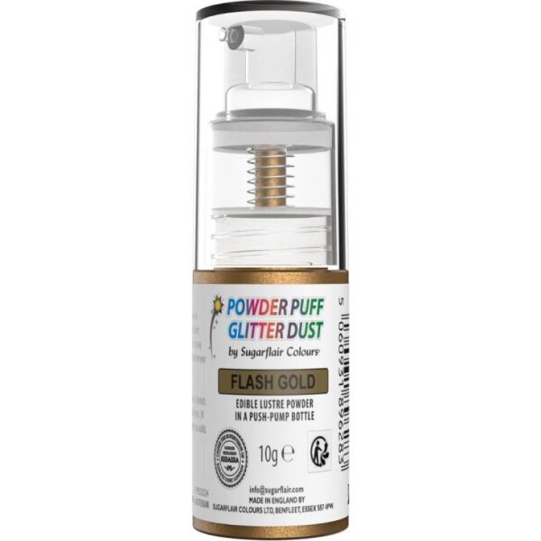 Trblietky v rozprašovači flash gold 10 g - Sugarflair - Sugarflair