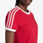 Tričko adidas Pinstripe Short Sleeve Slim Tee Team Victory Red/ White/ Team Victory Red XS