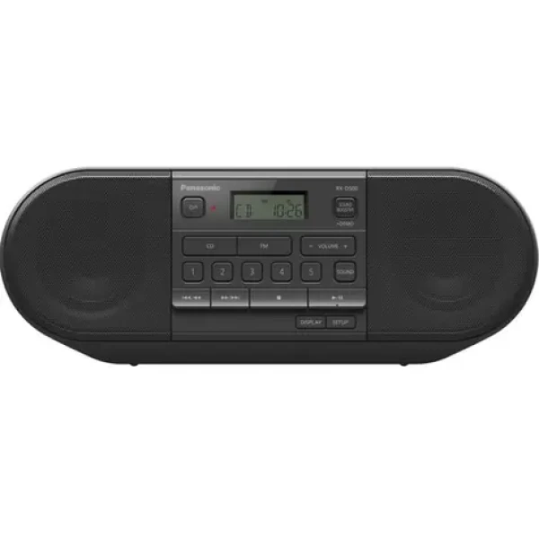 Panasonic RXD500EG-K čierna / Rádio / FM / VHF / CD / CD-R/RW / MP3 (RXD500EG-K)