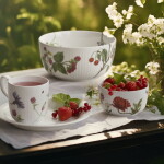 KÄHLER Porcelánový hrnček Hammershøi Wild Flowers 330 ml