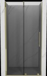MEXEN/S - Velár posuvné sprchové dvere 110, grafit, zlatá 871-110-000-41-50