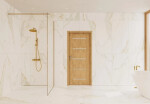 Sprchová zástena Walk-in 110 cm SAT vo farbe profilu zlatá lesk SATBWI110PRZ SATBWI110PRZ