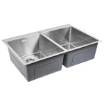 REA - Oceľový drez Joel BRUSH STEEL bez kuchynskej batérie ZLE-06413