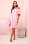 Dámske viskózové šaty 81785 candy pink - Kesi UNI