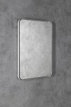 SAPHO - FLOAT LED podsvietené zrkadlo 50x70cm, biela 22571