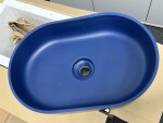 OMNIRES - OVO M+ umývadlo na dosku, 55 x 36 cm midnight blue /MB/ (OVOUNMB) 2. akosť