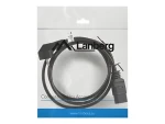 Lanberg CEE7/7 - IEC C19 čierna / Napájací kábel / 1,8 m / 16A / VDE (CA-C19C-10CC-0018-BK)