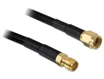 DeLock Anténny kábel RP-SMA (M) - RP-SMA (F) čierna / Anténny kábel / CFD200 / 15 m / 50 Ohm (89434)