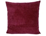 Dekoračný vankúš Chenille Cross 60x60 cm, červený%