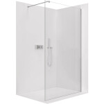 CERANO - Sprchová zástena Walk-in Onyx Cube Ľ/P - 10 mm - hranatá vzpera - chróm, transparentné sklo - 160x200 CER-8050BD8426