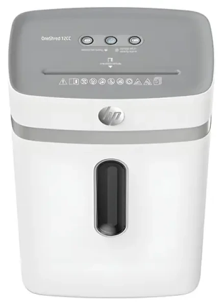 HP OneShred 12CC svetlo šedá / Skartovač / až 12 listov / mikrorez 4x35 mm / P-4 / 23 l (HPN280212CCON-14)