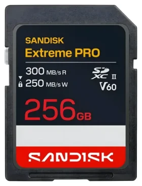 SanDisk Extreme PRO SDXC 256GB / Pamäťová karta / UHS-II / čítanie: 300 MB/s / zápis: 250 MB/s / vhodné pre 8K (SDSDXEM-256G-GN4IN)