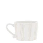 Bastion Collections Keramický hrnček Small Stripes Natural 150 ml