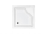 BESCO - Štvorcová sprchová vanička IGOR - Nožičky k vani - Bez nožičiek, Rozmer A - 80, Rozmer B - 80 VANKIGOR80