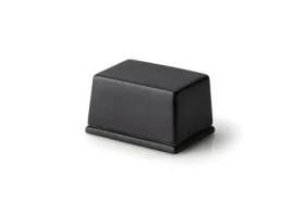 Continenta Dóza na maslo čierna / Dóza na maslo / Keramika / 125 g / 9,5 x7x6 cm (C3725)