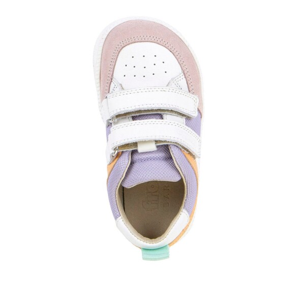 Dievčenské barefoot textilné tenisky LOOP WHITE/LILA Froddo G3130282-8 - 25