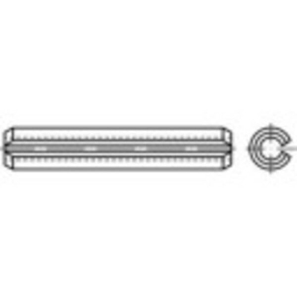 TOOLCRAFT TO-410931 upínacie kolíky (Ø x d) 14 mm x 65 mm pružinová ocel 25 ks; TO-410931