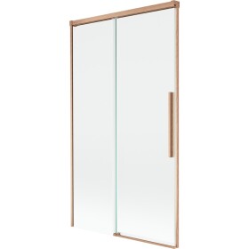 MEXEN/S - Rox vaňová zástena 2-krídlová posuvná 100 x 150, transparent, meď kartáčovaná 8C9-100-001-65-00